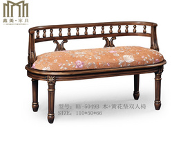 木+黄花垫凳HY-5049B