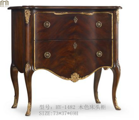 木色床头柜HY-1482