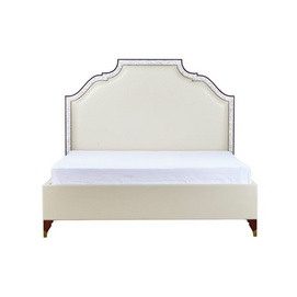 Shanghai Zhiyi Light Luxury American Yingli Inlay Series Shell King Bed (Silver Leaf Gold)