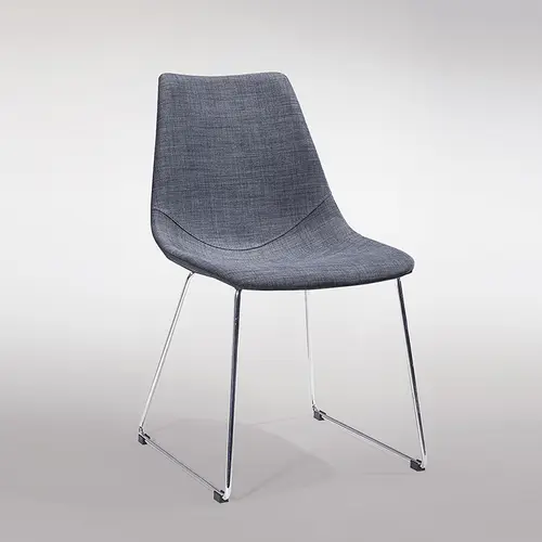 Modern Minimalist Grey Fabric Dining Chair  EC12028-SD