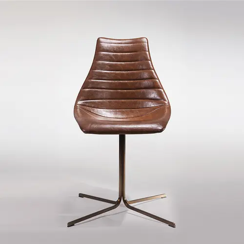 Modern Brown Leather Office Chair  EC15014