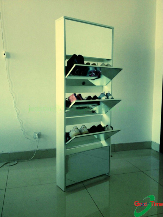 定制kd设计5层镜面鞋柜