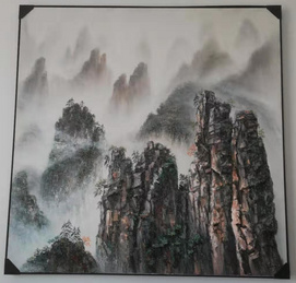 Three dimensional landscape painting