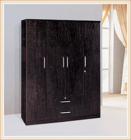 混色中密度纤维板/刨花板标准尺寸衣柜