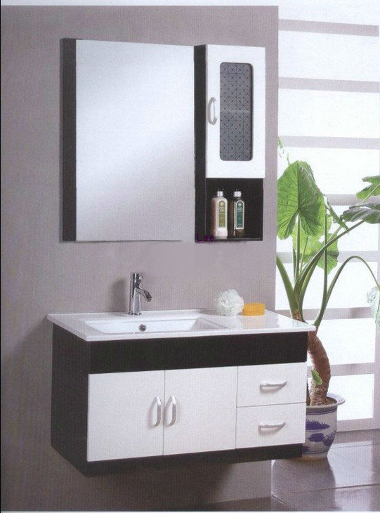 中密度纤维板刨花板梳妆台浴室柜玻璃面盆柜