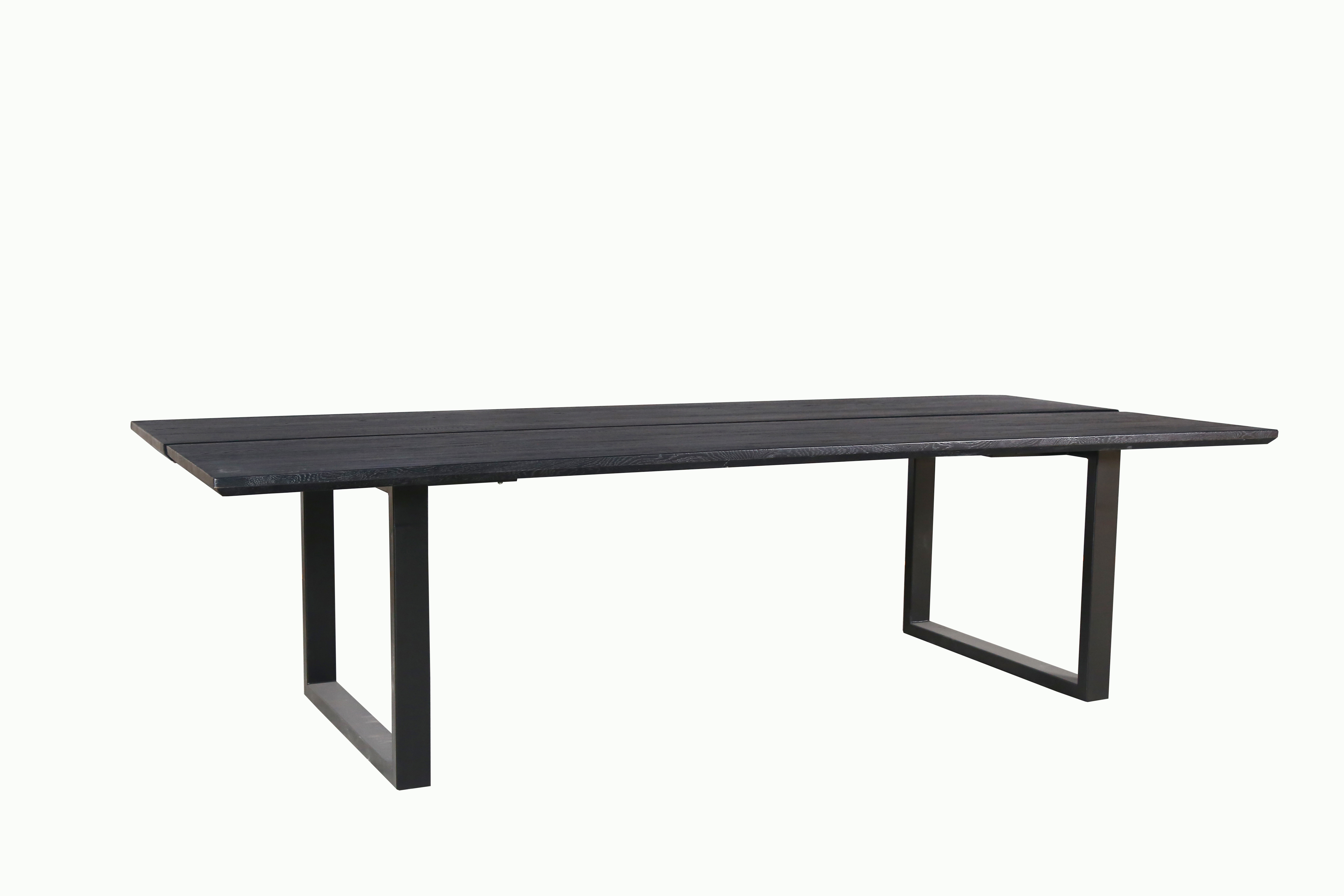 MD03-132-Wrought iron stainless steel dining table