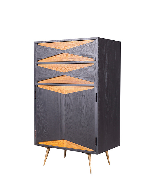 MD07-263 (2)-Wrought iron stainless steel sideboard cabinet