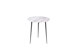 MS415-01 Jazz white hypotenuse-iron round table