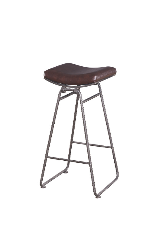 MS380-01-Wrought iron bar stool