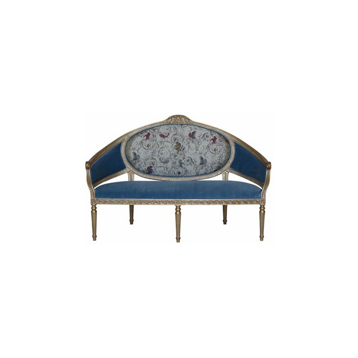 欧仁妮皇后-客厅-法式古典长椅