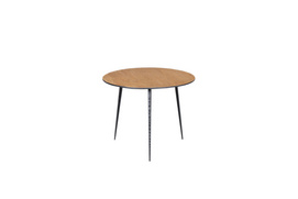 MS416-01  Wooden Color-Wrought iron Round Tea Table