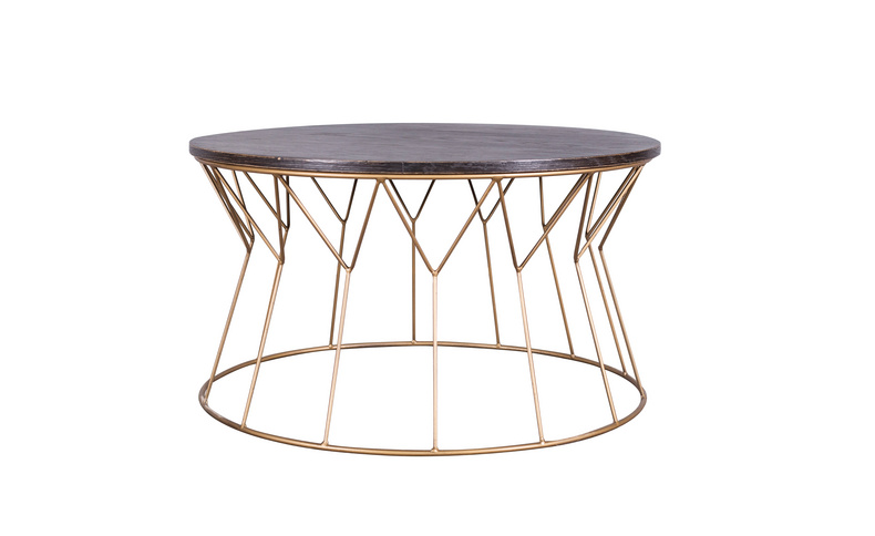 MS420-01-Wrought iron Round Tea Table