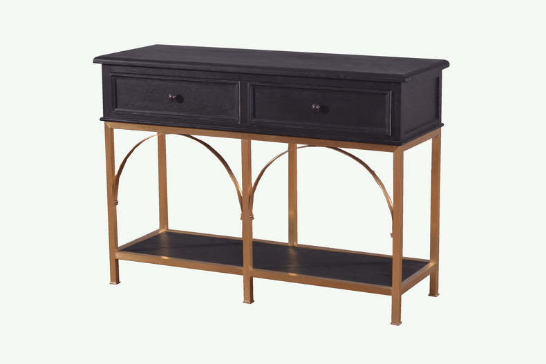 MU51-01-Wrought iron side cabinet