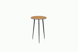 MS418-01 Wooden Color-Wrought iron Round Tea Table