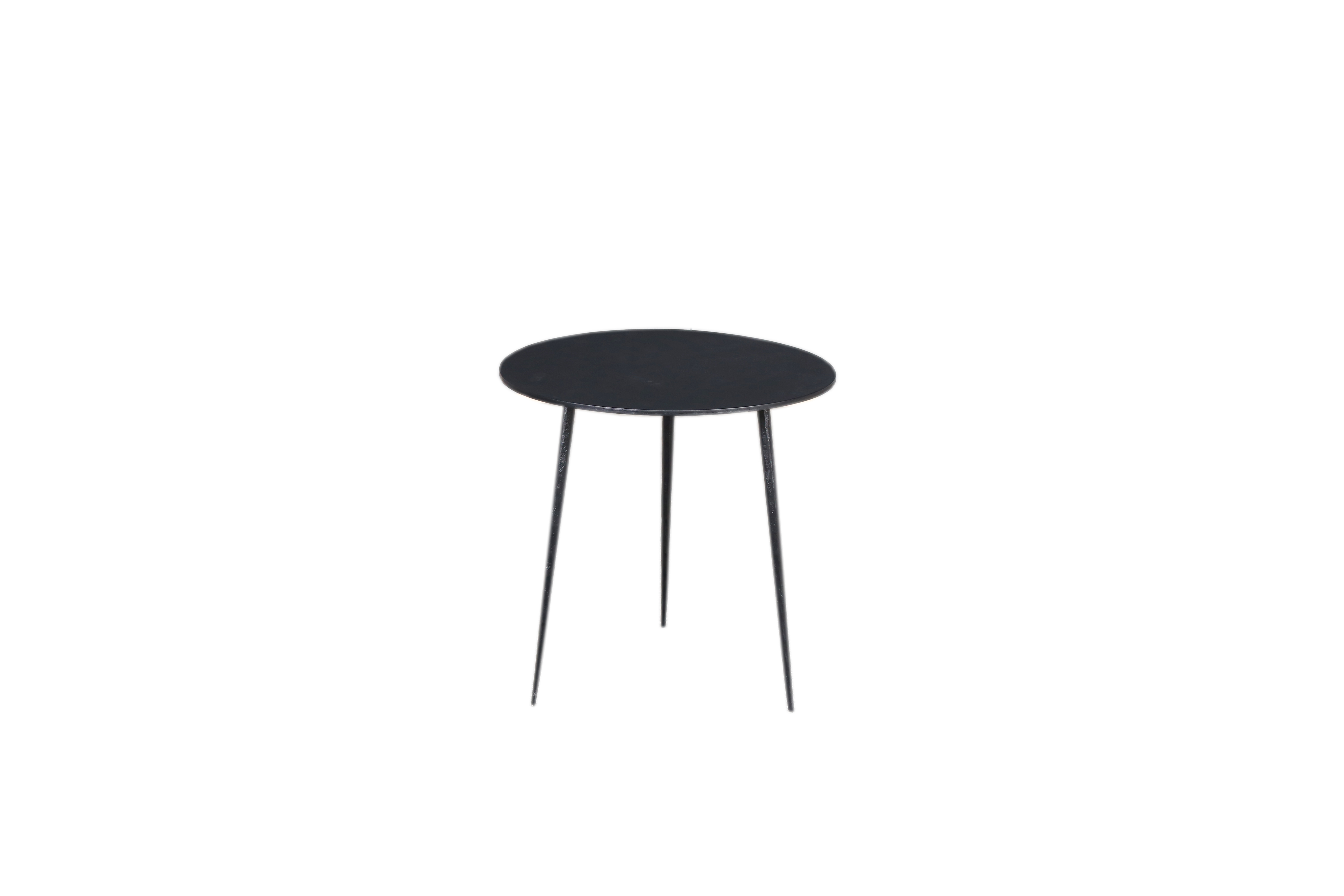 MS417-01 Black - Wrought iron Round Tea Table
