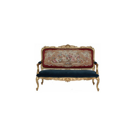 欧仁妮皇后-客厅-法式古典长椅