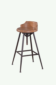 MS286-01-Wrought iron bar stool