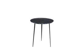 MS415-01 Black and white root hypotenuse-iron round table