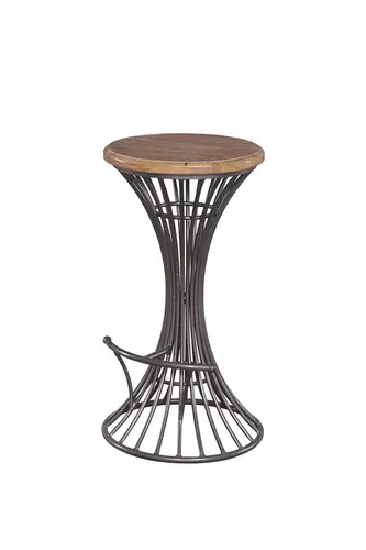 MS383-01-Wrought iron bar stool