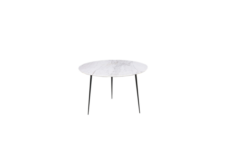 MS414-01 Jazz white hypotenuse-iron round table