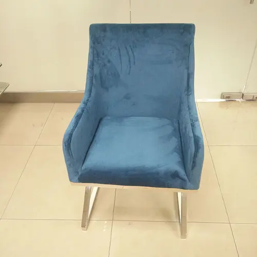 Modern Blue Velvet Office Chair DC-718