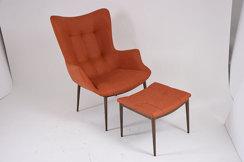 Modern Stylish Lounge Chair with Stool  LS-716+LS-716-FT