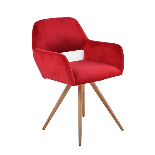 Modern Stylish Red Velvet Leisure Chair DC-202