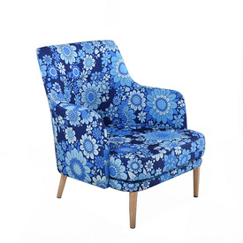 Blue Pattern Leisure Chair  LS-719