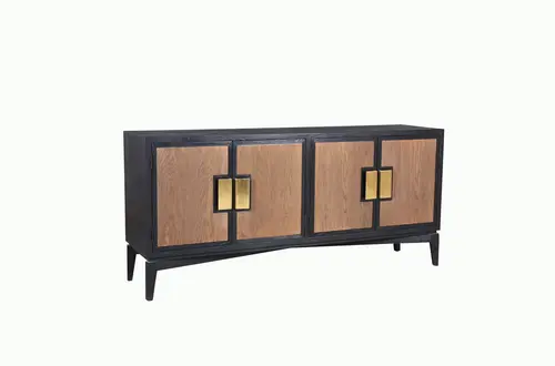 MD07-237 - Oak veneer living room side cabinet