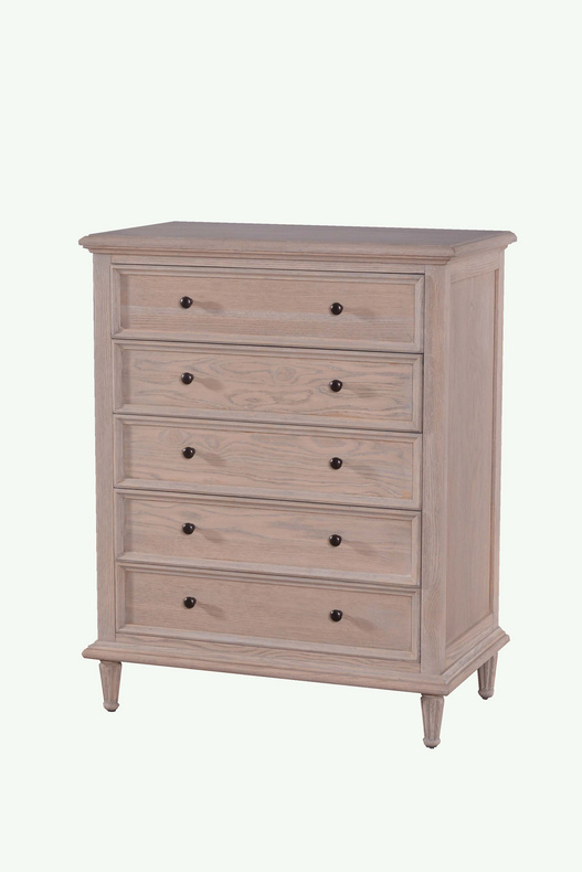 MD07-205-Oak veneer bedroom bucket cabinet