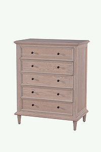 MD07-205-Oak veneer bedroom bucket cabinet