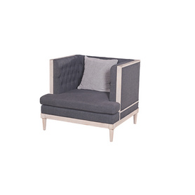 MD04-180-橡木贴皮单人沙发