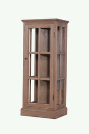 MD08-206-Oak veneer display cabinet