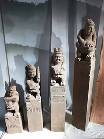 Chinese stone pillars