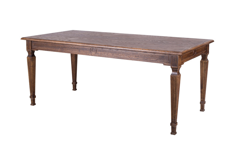 MD03-141 (3)-Oak Veneer Long Table