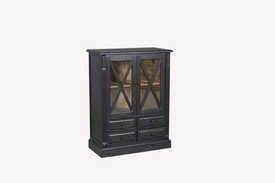 MD08-195 (2) - Oak veneer cabinet