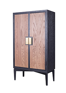 MD07-238-01 (1)-Oak veneer cabinet