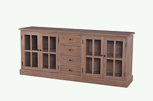 MD07-217-Oak veneer dining cabinet