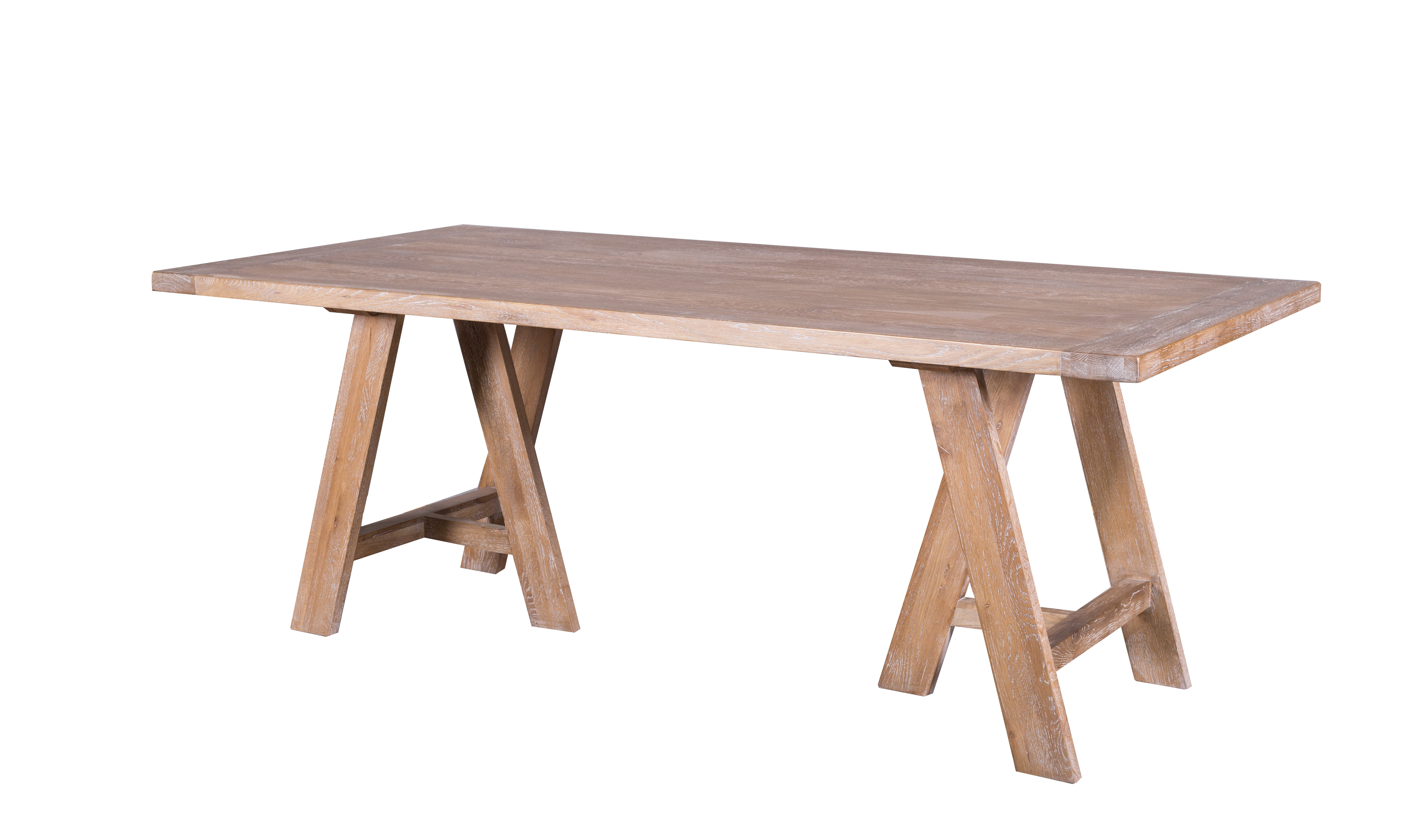 MD03-137 (2)-Oak Veneer Long Table