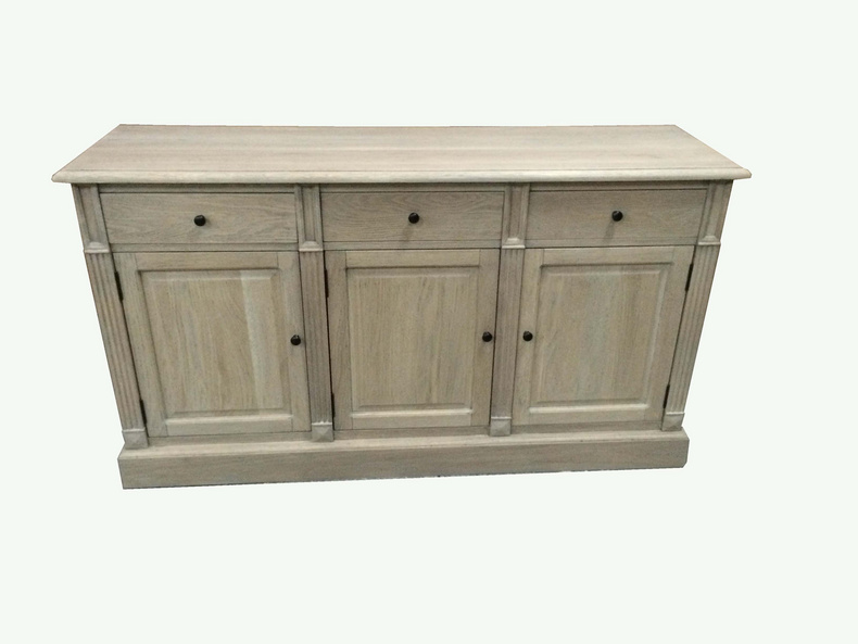 MD07-203-Oak Veneer Bucket Cabinet