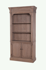 MD08-208-Oak veneer display cabinet