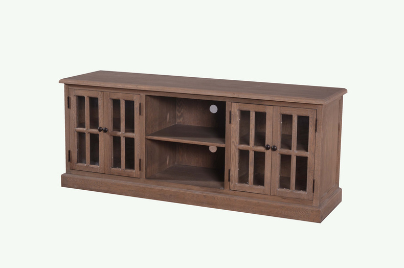 MD06-43-01-Oak Veneer TV Cabinet