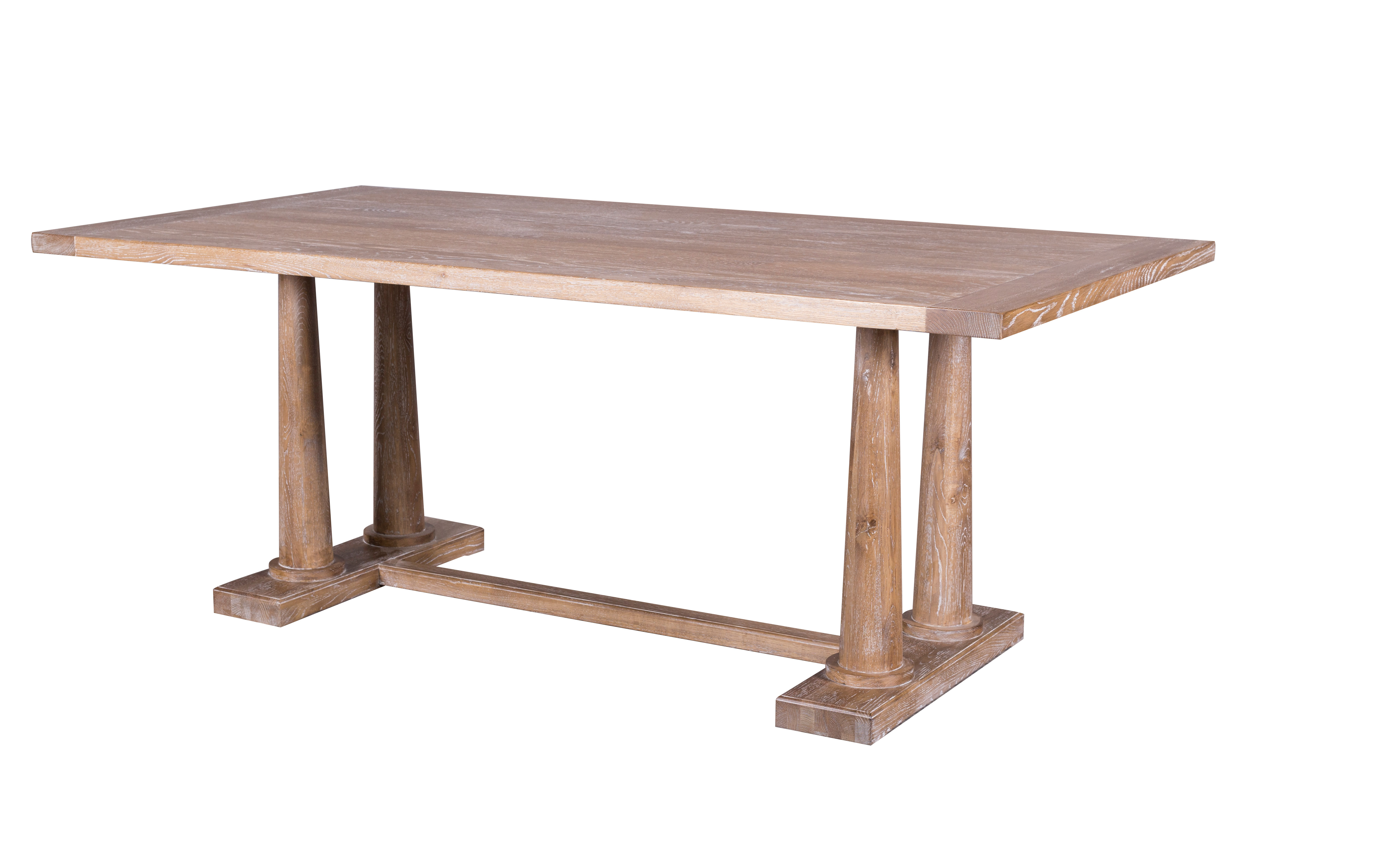 MD03-140 (1)-Oak Veneer Long Table