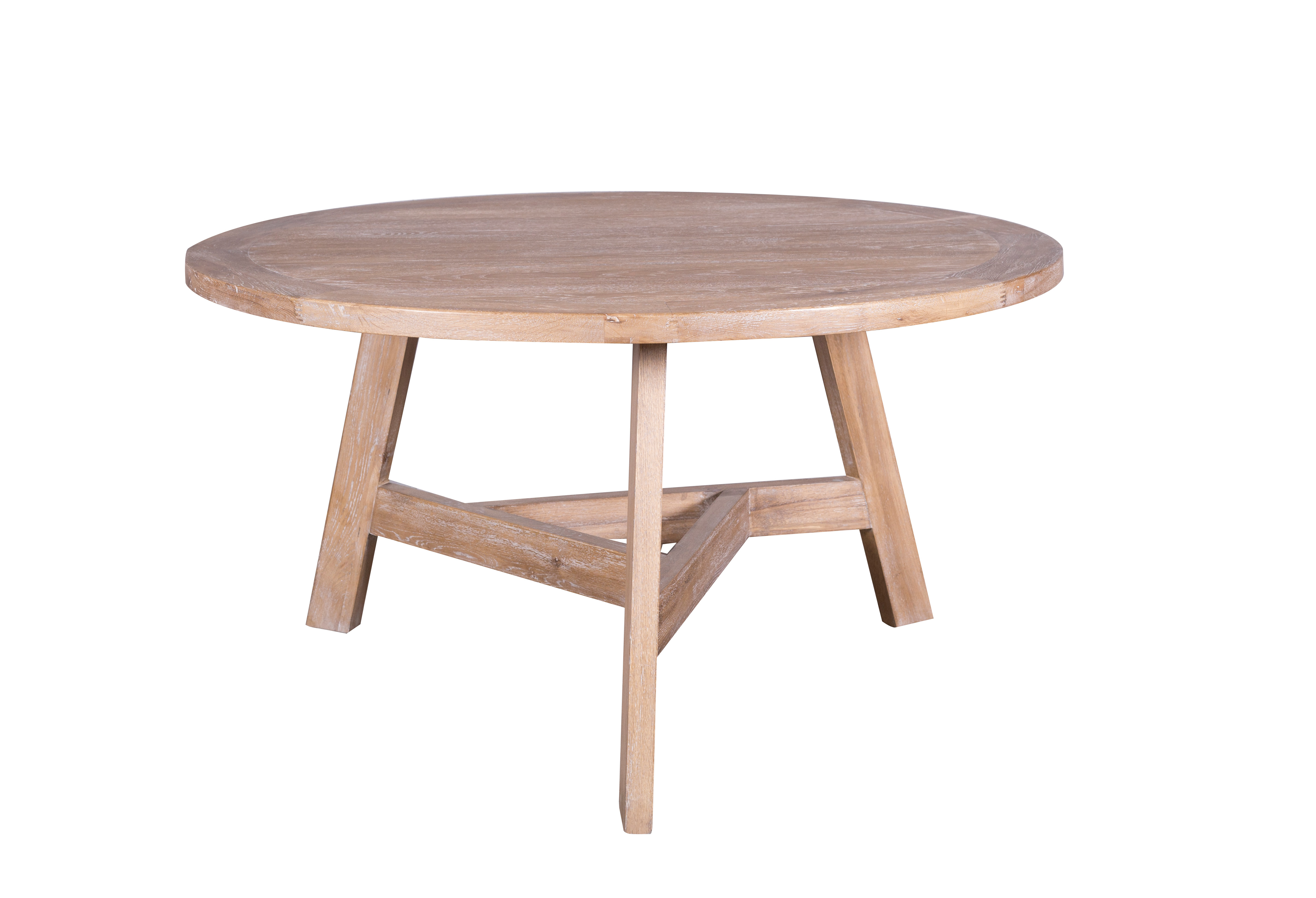 MD03-143-Oak Veneer Round Tea Table