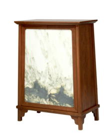 Natural Marble Side Cabinet