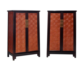 Chinese Style Ancient Round Corner Cabinet