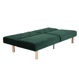 BC-398 Memory Foam Tufted Velvet Sofa Bed