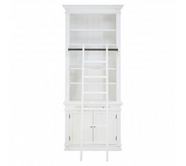 European classical poplar white bookcase