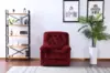 Leisure chair red modern style fabric