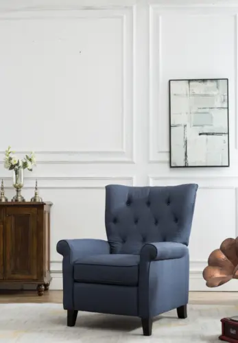 Modern style leisure chair fabric grey